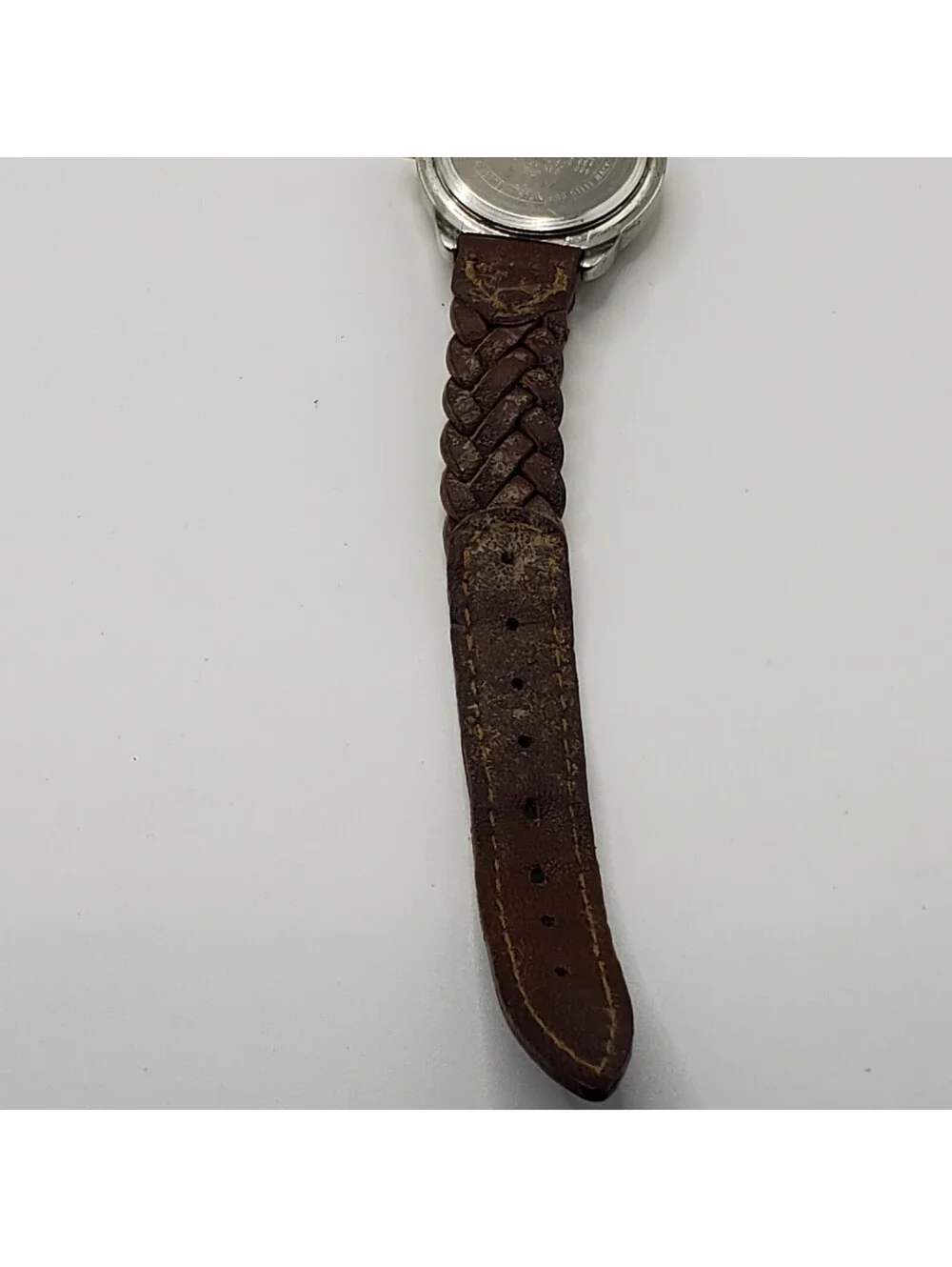 Timex Indiglo Womens Quartz Watch 24mm Brown Braided Band New Battery